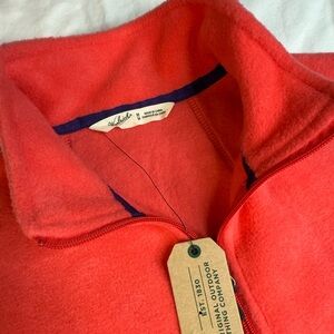 Woolrich Vest Pink Full Zip Logo Basic Vest Women's Mid-Length Size M